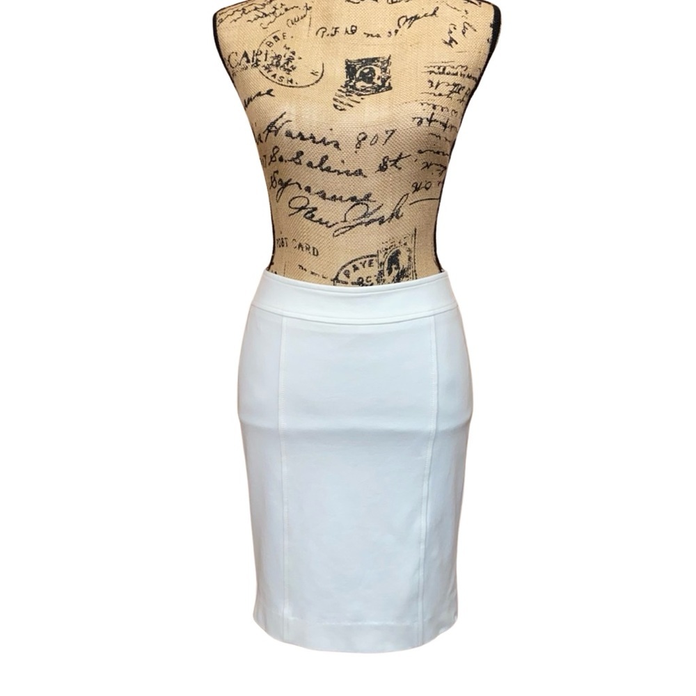 Cache Off White Pencil Skirt Size 2